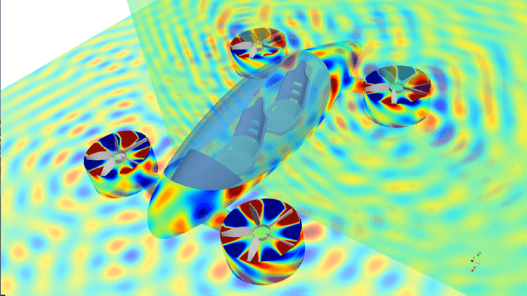 VTOL, e-VTOL and UAM - Urban Air Mobility, Ansys, Simulia, Siemens, Integrated FEA|CFD with Artificial Intelligence