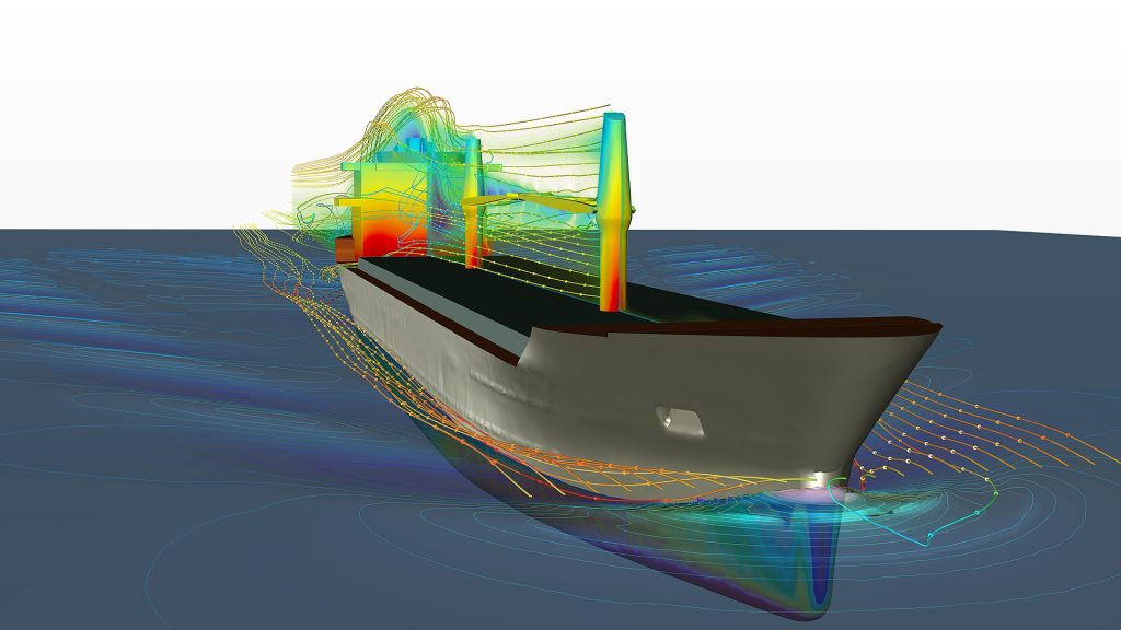 Hydrodynamics CFD simulation, Coupled with FEA for FSI Analysis of Marine and offshore structures, Ansys, Simulia, Siemens, Integrated FEA|CFD with Artificial Intelligence