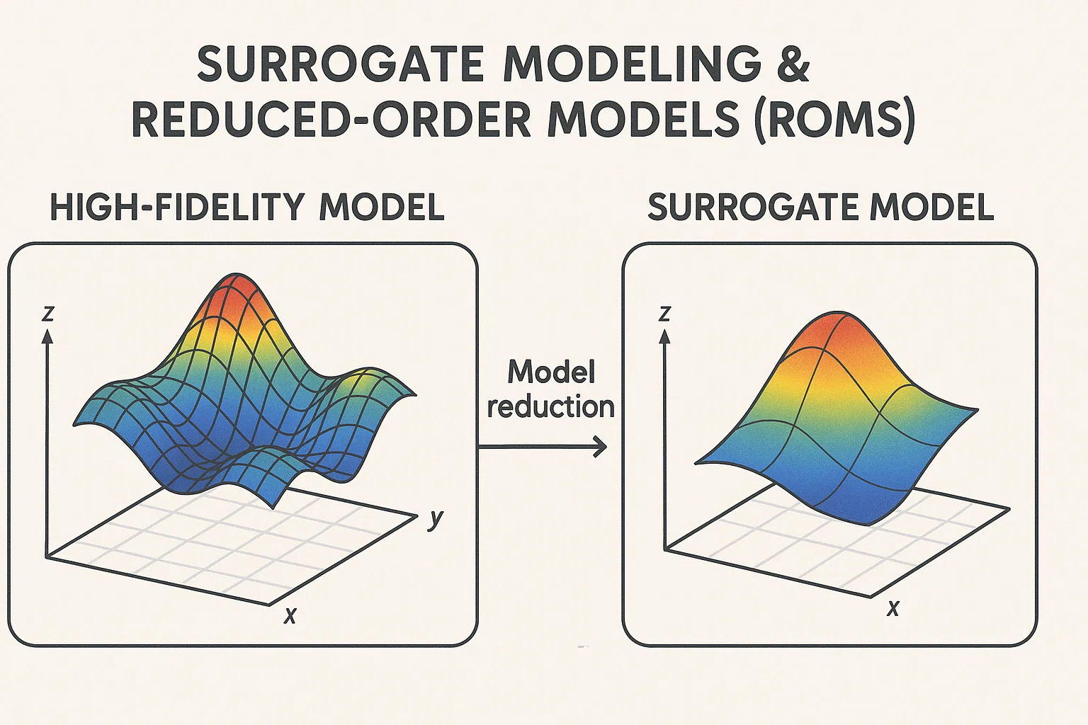Surrogate Modeling & Reduced-Order Models (ROMs), Ansys, Simulia, Siemens, Integrated FEA|CFD with Artificial Intelligence