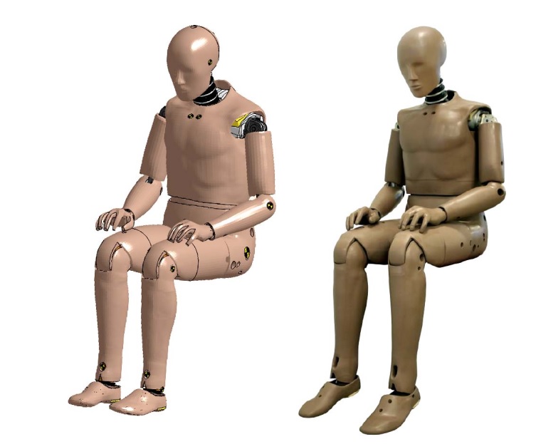 Dummies for crash Test Simulation, Ansys, Simulia, Siemens, Integrated FEA|CFD with Artificial Intelligence