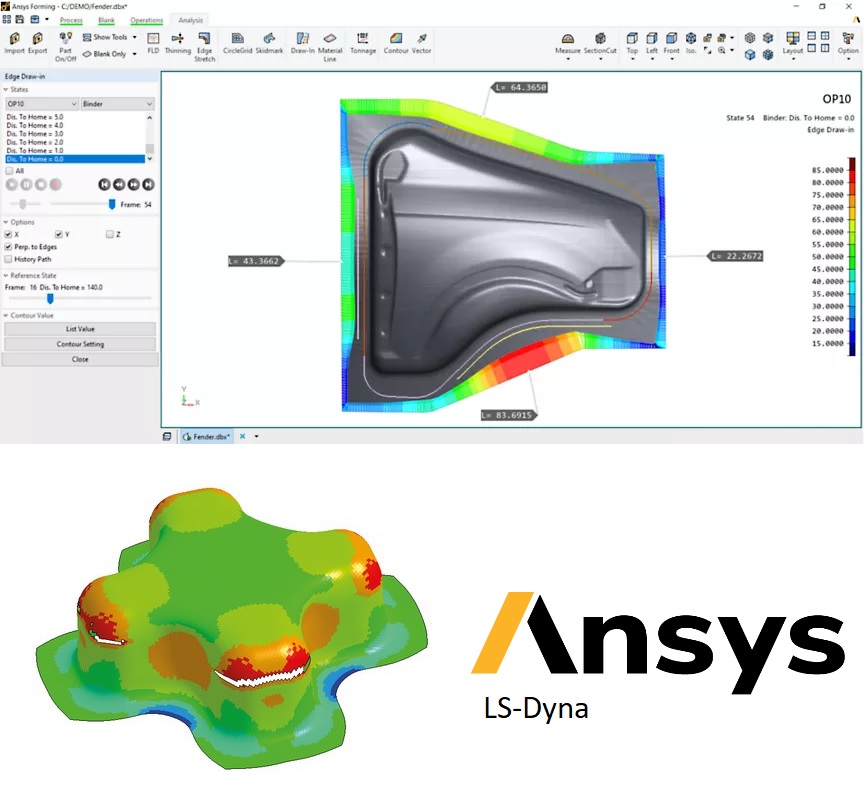 Sheet Metal Forming, Ansys, Simulia, Siemens, Integrated FEA|CFD with Artificial Intelligence